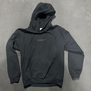 Jesus Let Them See You In Me embroidery on black hooded sweatshirt